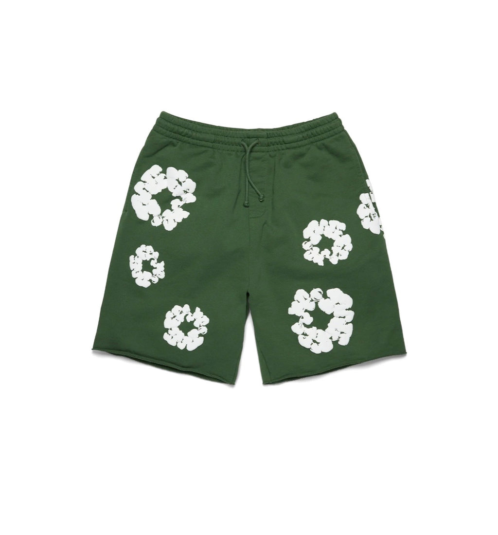 COTTON WREATH SWEATSHORTS GREEN