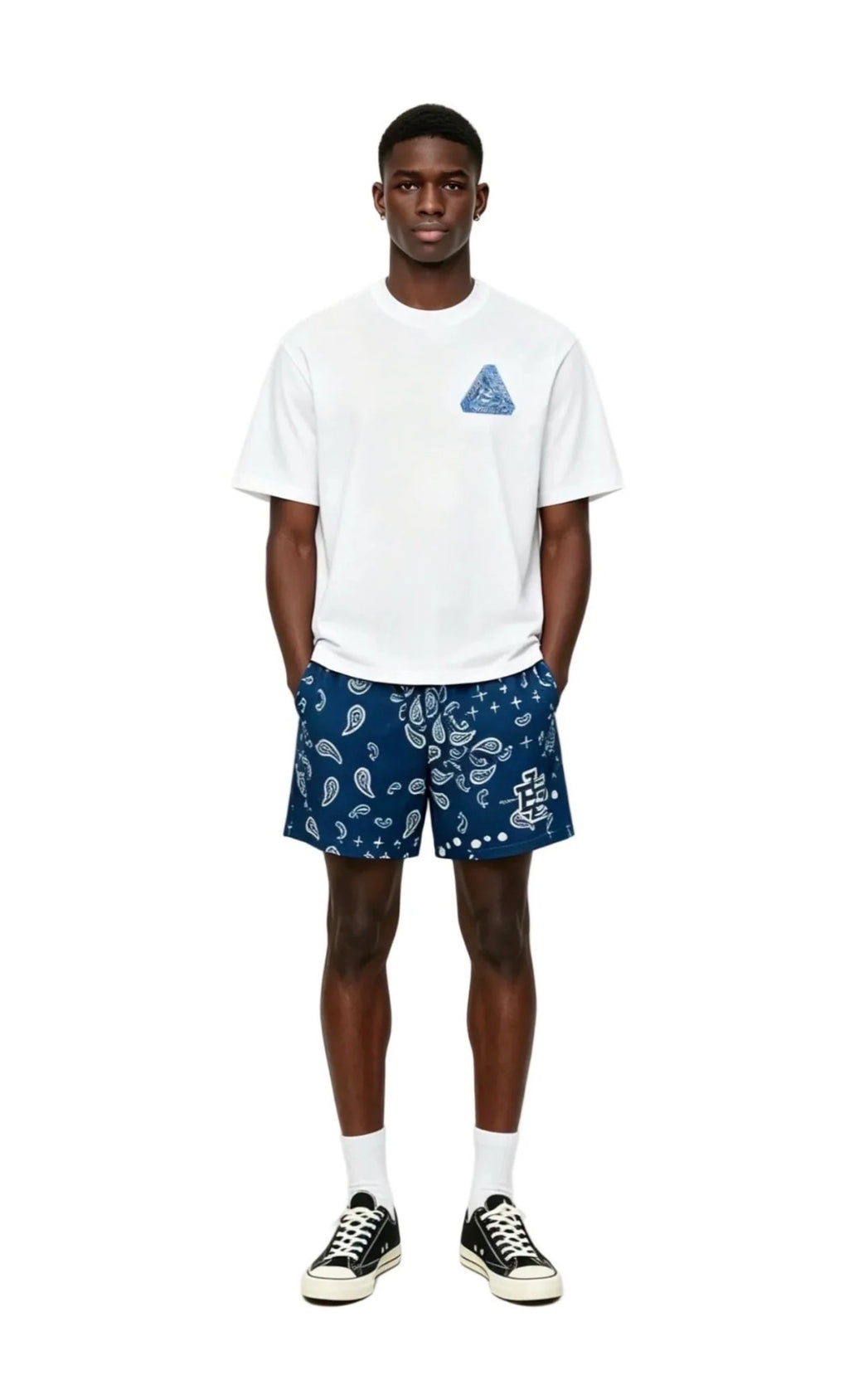 Eric Emanuel EE Basic Core Short SS25 Navy Paisley