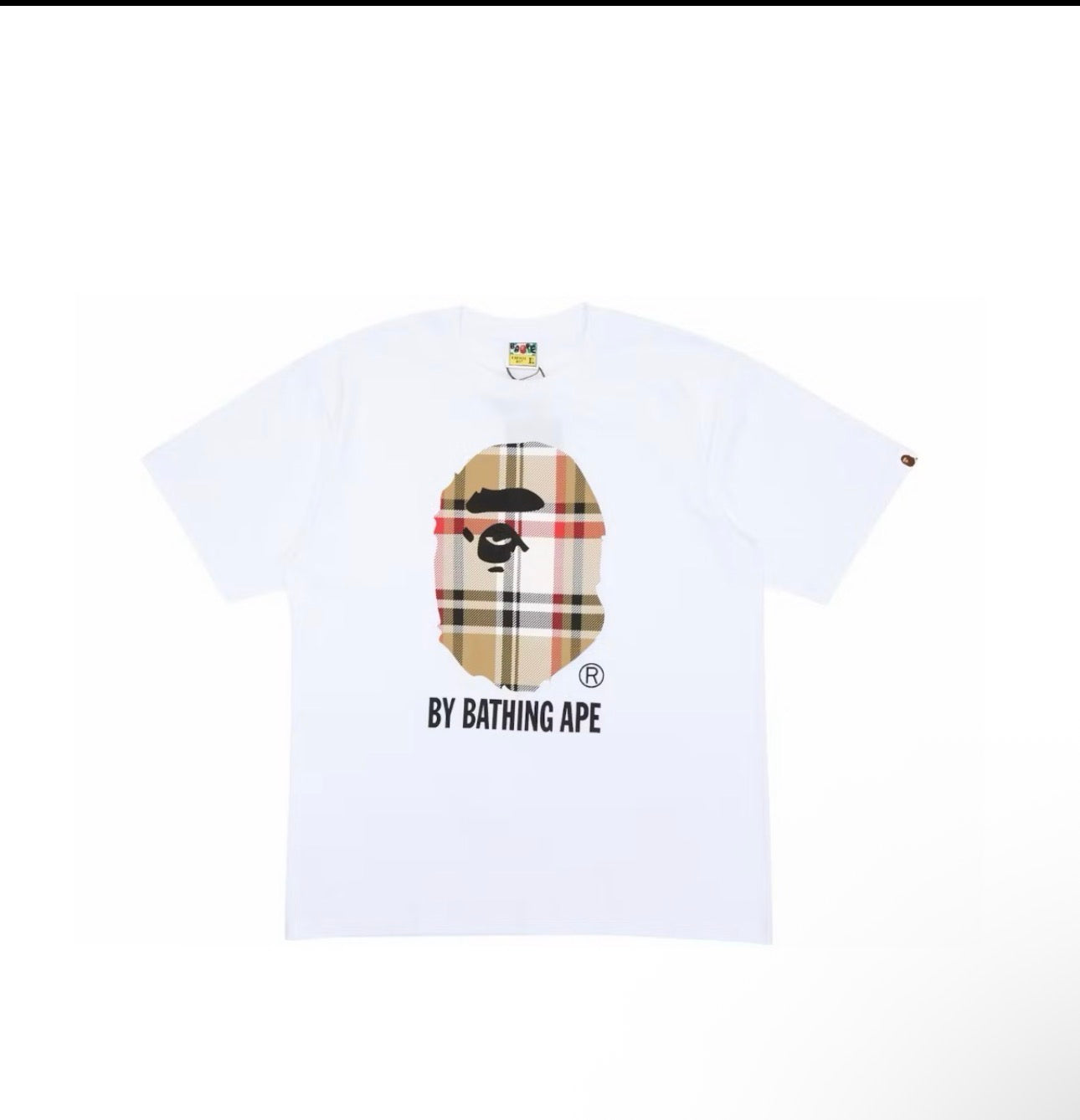 A bathing Ape bape checkered tee